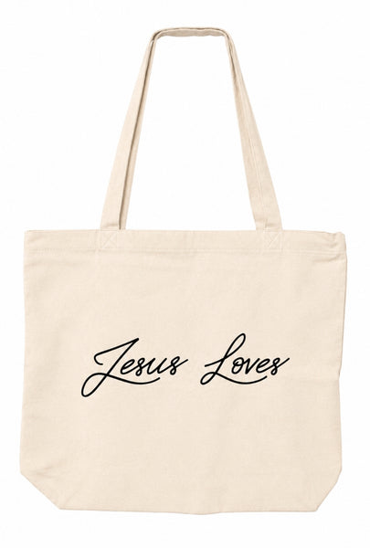 Jesus Loves Zip Tote bag